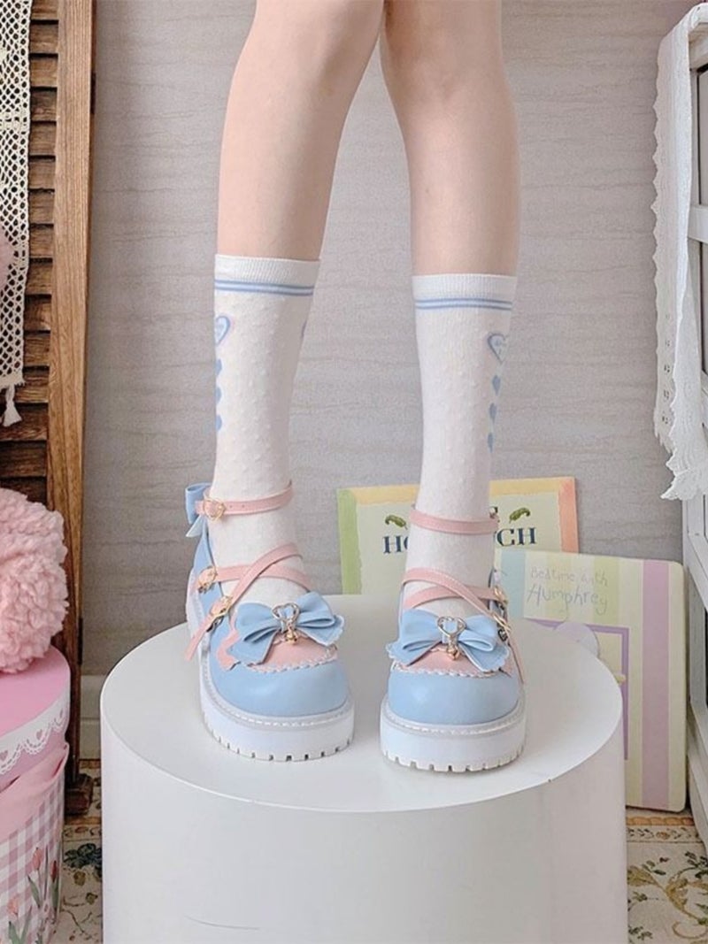 أحذية لوليتا الأميرة بأصابع كبيرة، أحذية جلدية صغيرة، أحذية لوليتا الجامعية، أحذية دمى بأصابع كبيرة، منصة دائرية - Image 3